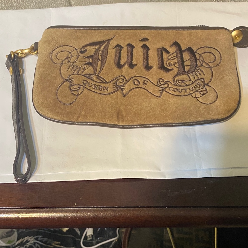 Juicy Couture Brown Wristlet